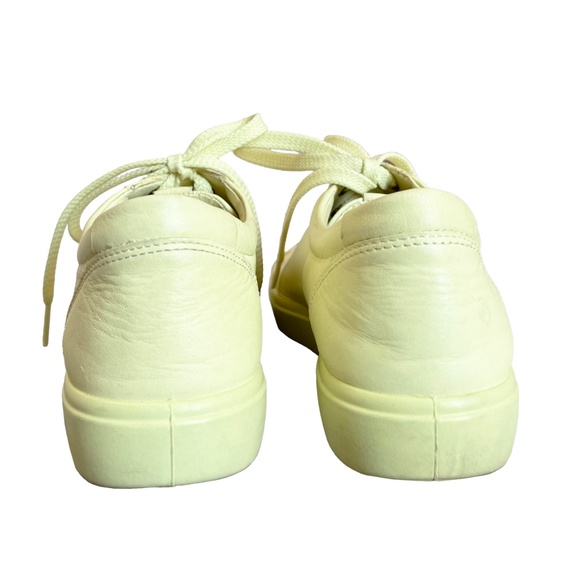 Leather Sneakers in Butter Yellow - Picture 2 of 5